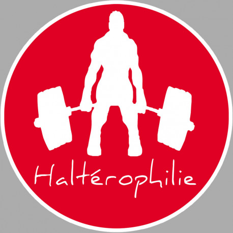 haltérophilie - 5cm - Autocollant(sticker)