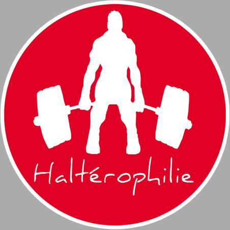 haltérophilie - 15cm - Autocollant(sticker)