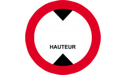 hauteur de passage à noter - 5cm - Autocollant(sticker)