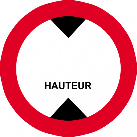 hauteur de passage à noter - 5cm - Autocollant(sticker)