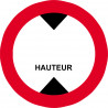 hauteur de passage à noter - 5cm - Autocollant(sticker)