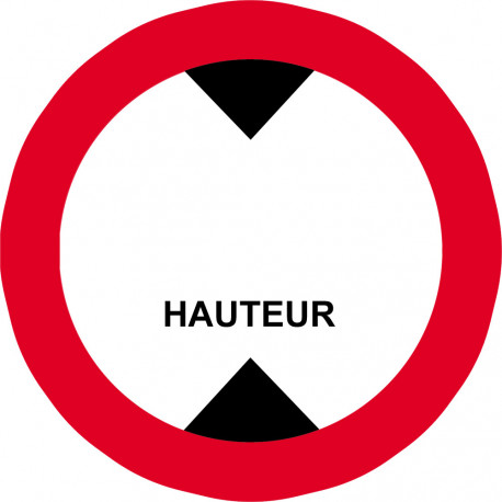 hauteur de passage à noter - 20cm - Autocollant(sticker)