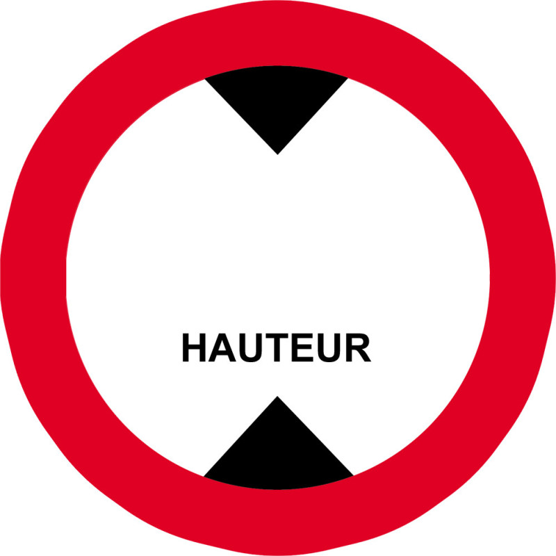 largeur de passage à noter - 20cm - Sticker/autocollant