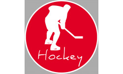 joueur de hockey - 20cm - Autocollant(sticker)