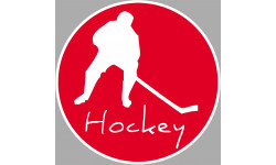 hockey joueur - 10cm - Autocollant(sticker)