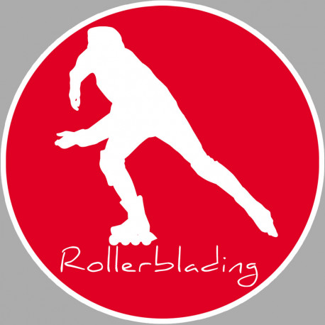 rollerblading - 5cm - Autocollant(sticker)