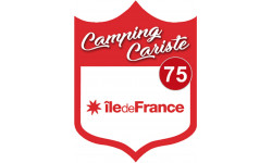 campingcariste Ile de France 75 - 20x15cm - Autocollant(sticker)