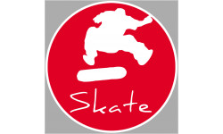 skate acrobatique - 5cm - Autocollant(sticker)