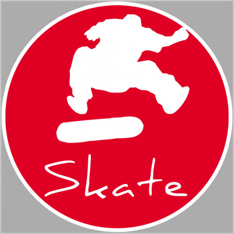 skate acrobatique - 20cm - Autocollant(sticker)