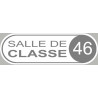 Autocollant (sticker): signaletique salle de classe