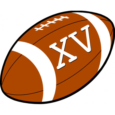 rugby à XV - 26x21cm - Autocollant(sticker)