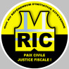 RIC Gilets jaunes (20cm) - Sticker/autocollant