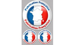 Fabrication Française (1 fois 20cm + 2 fois 10cm) - Autocollant(sticker)