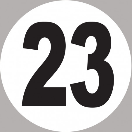 numéro 23 - 5x5cm - Autocollant(sticker)