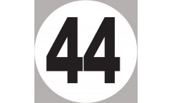 numéro 44 - 10x10cm - Autocollant(sticker)