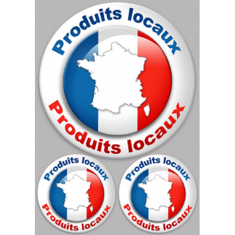Produits locaux (1 fois 20cm + 2 fois 10cm) - Autocollant(sticker)