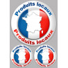 Produits locaux (1 fois 20cm + 2 fois 10cm) - Autocollant(sticker)