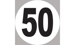 numéro 50 - 15x15cm - Autocollant(sticker)