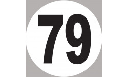 numéro 79 - 5x5cm - Autocollant(sticker)
