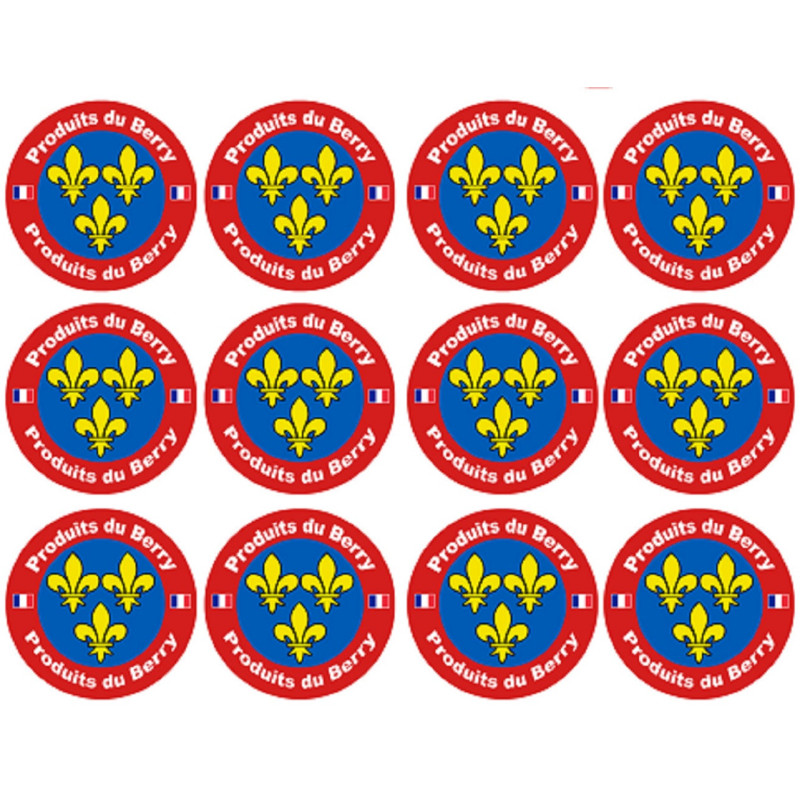 Produits du Berry - 12fois 5cm - Sticker/autocollant