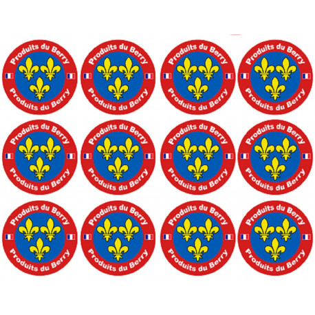 Produits du Berry - 12fois 5cm - Autocollant(sticker)