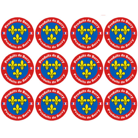 Produits du Berry - 12fois 5cm - Sticker/autocollant