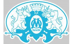 Blason Marseille - 29x19,2cm - Autocollant(sticker)