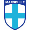 Marseille blason - 20x14.6cm - Autocollant(sticker)