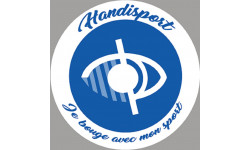 handisport malvoyant - 15cm - Autocollant(sticker)