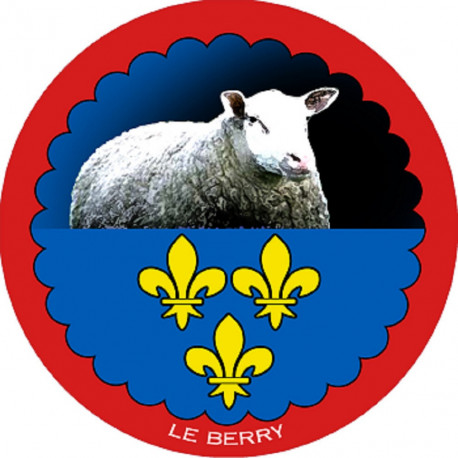 mouton Berrichon - 10 cm - Autocollant(sticker)