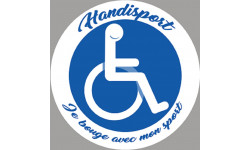 handisport fauteuil roulant - 20cm - Autocollant(sticker)