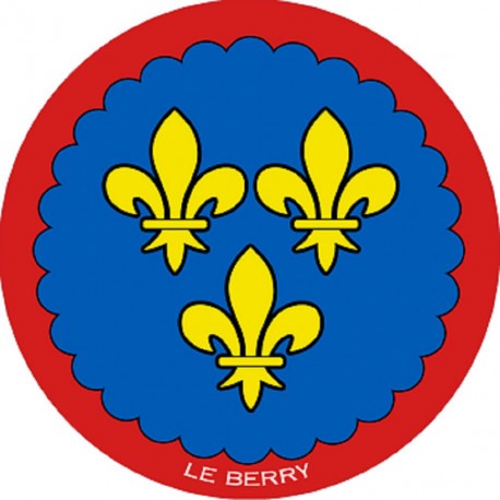 Blason du Berry - 15 cm - Autocollant(sticker)
