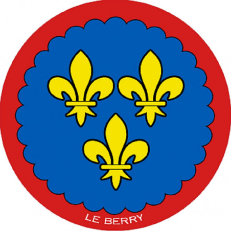 Blason du Berry - 15 cm - Autocollant(sticker)