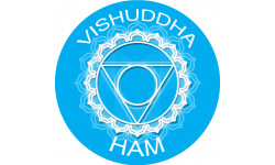 chakra HAM VISHUDDHA - 5cm - Autocollant(sticker)