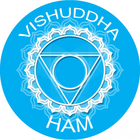 chakra HAM VISHUDDHA - 5cm - Autocollant(sticker)