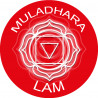 chakra LAM MULADHARA - 5cm - Autocollant(sticker)