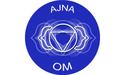 chakra OM AJNA - 5cm - Autocollant(sticker)