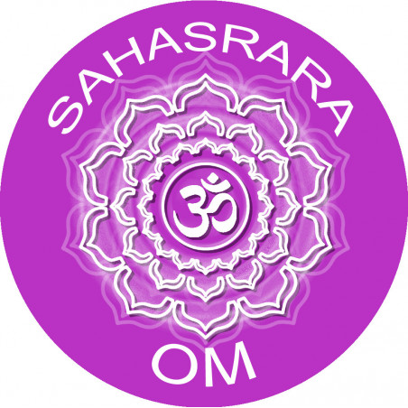 chakra OM SAHASRARA - 5cm - Autocollant(sticker)