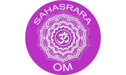 chakra OM SAHASRARA - 10cm - Autocollant(sticker)