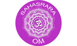 chakra OM SAHASRARA - 20cm - Autocollant(sticker)