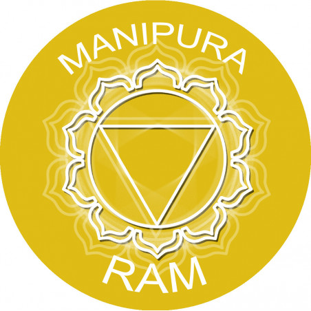 chakra RAM MANIPURA - 5cm - Autocollant(sticker)