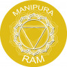 chakra RAM MANIPURA - 10cm - Autocollant(sticker)