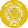 chakra RAM MANIPURA - 15cm - Sticker/autocollant