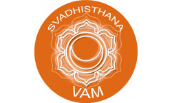 chakra VAM SVADHISTHANA - 5cm - Autocollant(sticker)