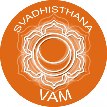 chakra VAM SVADHISTHANA - 10cm - Autocollant(sticker)