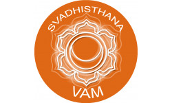 chakra VAM SVADHISTHANA - 20cm - Autocollant(sticker)