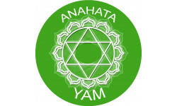 chakra YAM ANAHATA - 5cm - Autocollant(sticker)