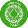 chakra YAM ANAHATA - 10cm - Autocollant(sticker)