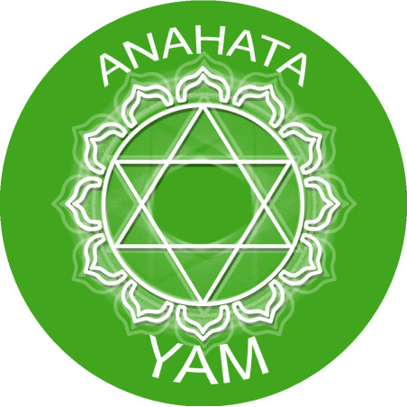 chakra YAM ANAHATA - 20cm - Sticker/autocollant