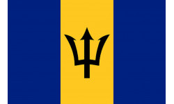 Drapeau Barbade (19.5x13cm) - Autocollant(sticker)